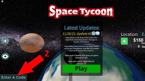 Roblox Space Tycoon Codes (June 2023) | Roblox Den