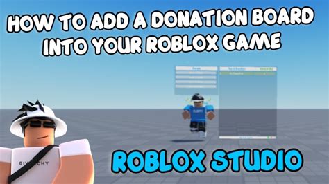 Roblox Studio - How to make a donation board in Roblox 2022 