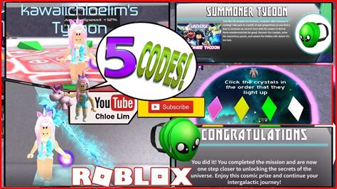 Roblox Summoner Tycoon! [ UNIVERSE] Getting the Alien 