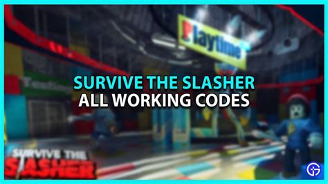 Roblox Survive The Slasher Codes (Tested & Working June 2023)
