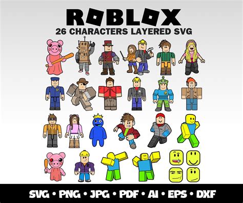 Roblox Svg,roblox characters svg,roblox cricut