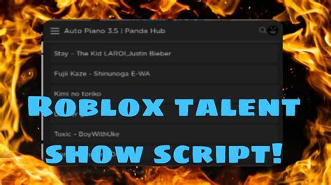 Roblox Talent Show Script - YouTube