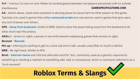 Roblox Terms & Slang – What Do They Mean in Roblox