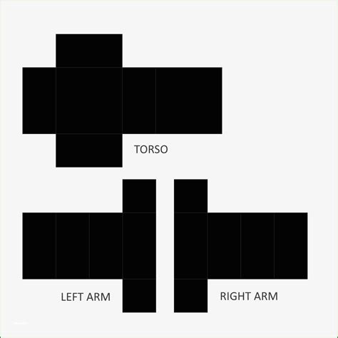Roblox Textures Templates - Roblox Shirt Template Black 