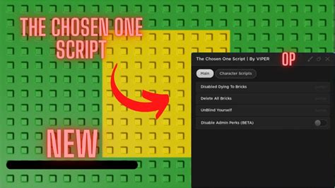 Roblox The Chosen One Script - YouTube