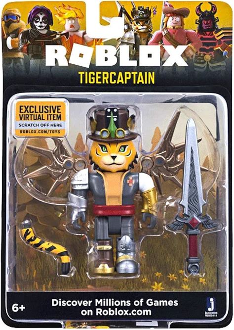Roblox TigerCaptain 3 Inch Figure with Exclusive Virtual Item Code 