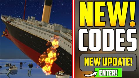 Roblox Titanic Codes - Roblox - July 2023 -