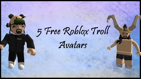 Roblox Troll Avatars - YouTube