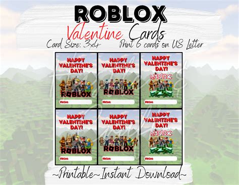 Roblox Valentine Cards