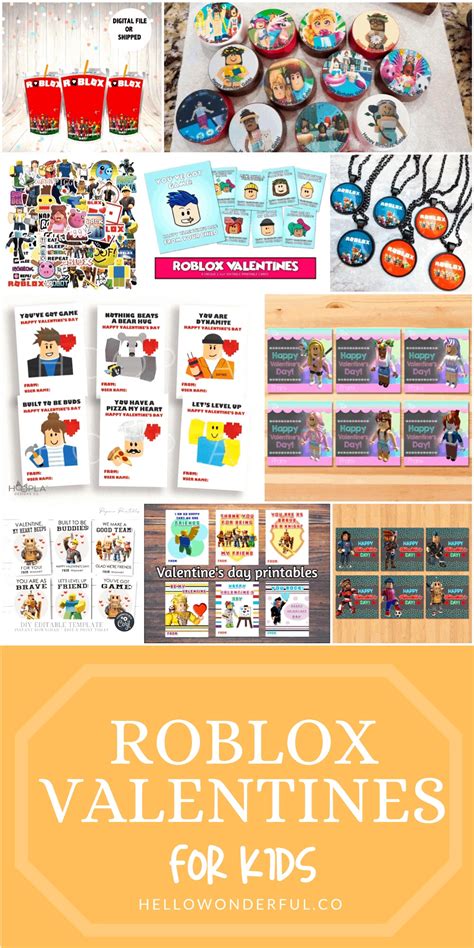 Roblox Valentines for Kids - Fun Valentine Roblox Gifts