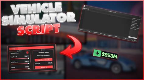 Roblox Vehicle Simulator Script GUI [OP, Easy Money!] (Pastebin 