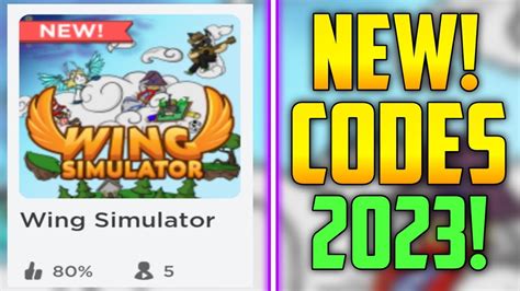 Roblox Wing Simulator Codes (June 2023) | Roblox Den