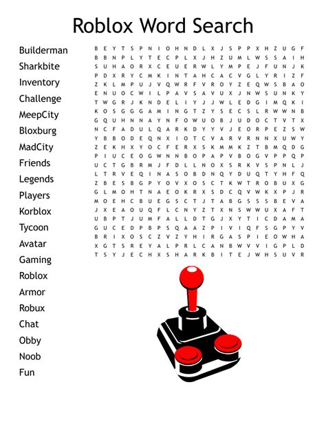 Roblox Word Search - WordMint