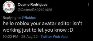 Roblox avatars not loading or editor down & not workin