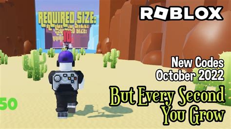 Roblox but every second you grow Codes Wiki[NEW] - MrGuider