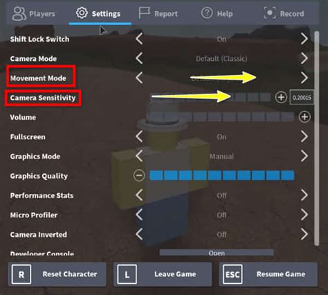 Roblox-camera-settings