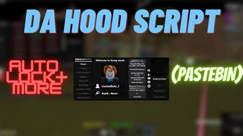 Roblox da hood gui script pastebin A0W3PM