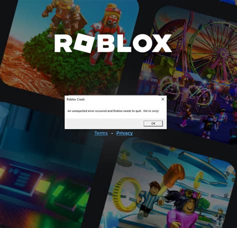 Roblox games load for about 3 seconds then instantly crash 