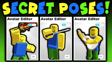 Roblox gears that have secret avatar pose animations! - YouTube