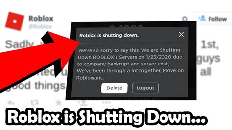 Roblox is shutting down. - YouTube