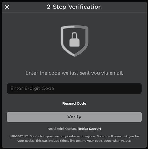 Roblox isn\'t sending out the 2-step verification code - Website Bugs 