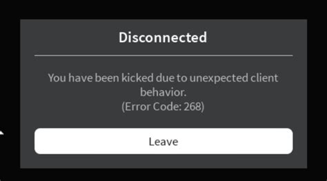 Roblox kicks me from all games. Error Code: 268 - Engine Bugs 