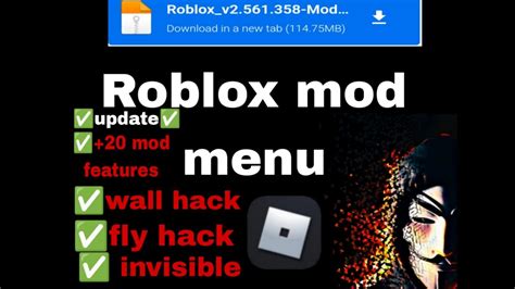 Roblox mod menu wall hack