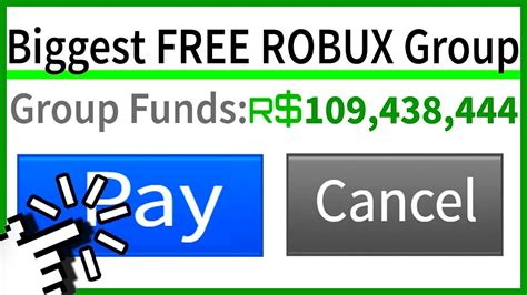 Roblox new FREE ROBUX GROUP! - YouTube