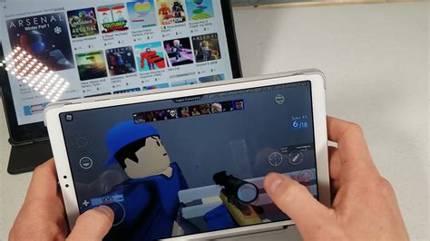 Roblox on Samsung Tab A7 vs Samsung Tab A8 - YouTube