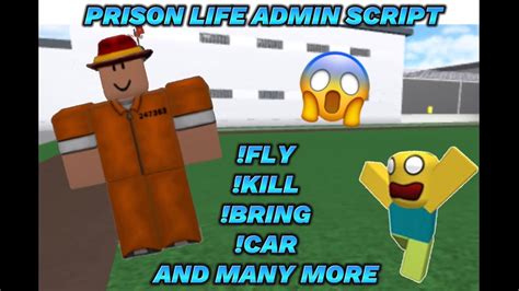 Roblox prison life admin script para Android e pc - YouTube