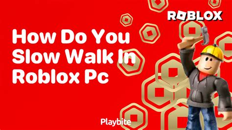 Roblox slow walk on pc. : r/roblox