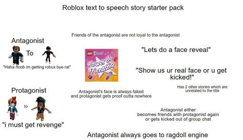 Roblox text to speech story starter pack : r/starterpacks