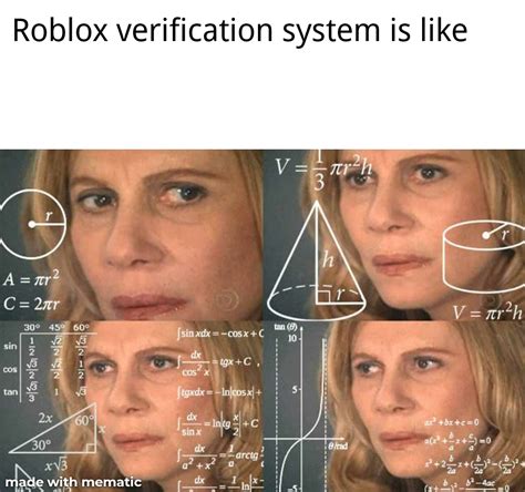 Roblox verification system is so hard : r/ROBLOXmemes