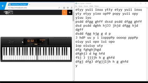 Roblox virtual piano music sheets