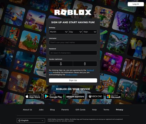 Roblox website