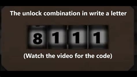 Roblox write a letter secrets and padlock code. - YouTube