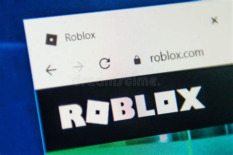Roblox.com Web Site. Selective Focus. Editorial Stock Image 