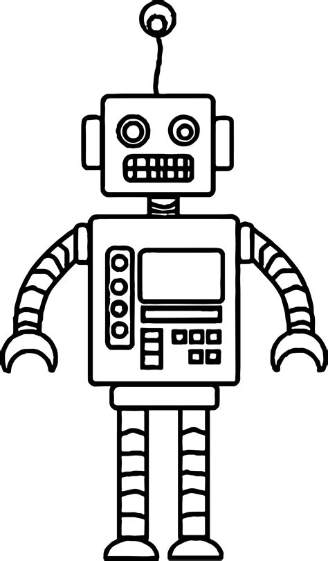 Robot Colouring Pages Printable