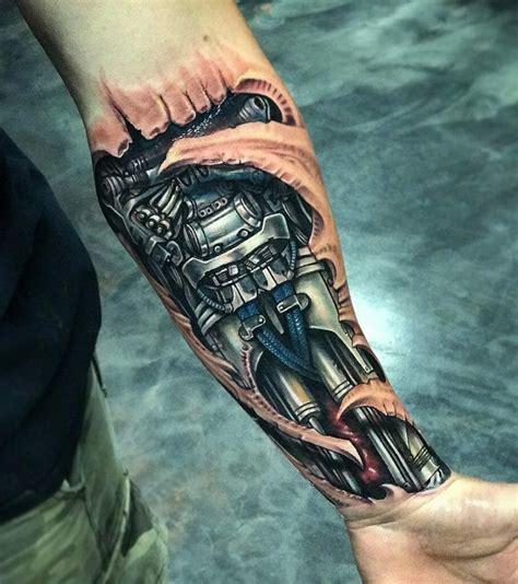Robot Arm Tattoo Sleeve