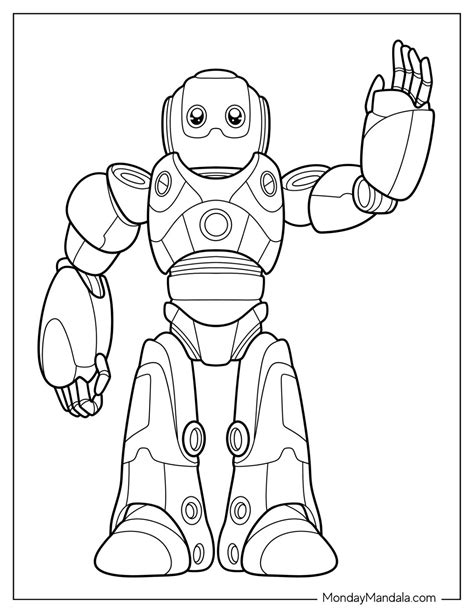 Robot Coloring Page