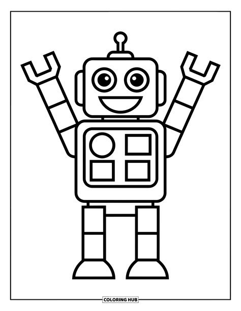 Robot Kleurplaat