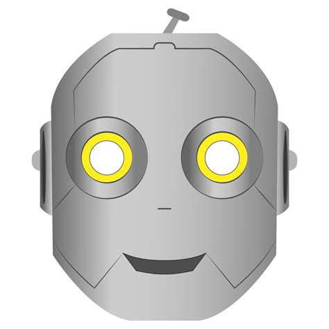 Robot Mask Template Gif