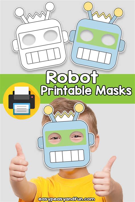 Robot Mask Template Picture