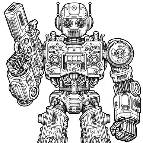 Roboter Ausmalbild