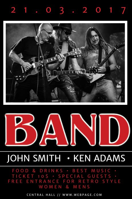 Rock Band Poster Template