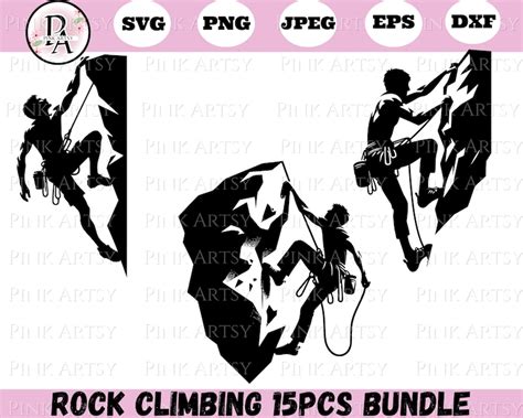 Download Rock Climbing Man Bundle DXF Files