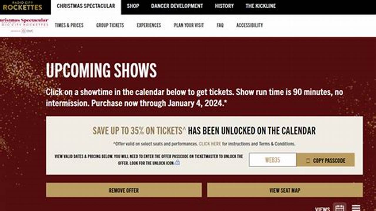 Rockettes Discount Code 2024