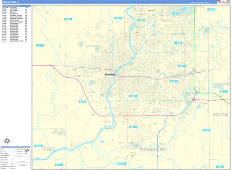 Zip Code Rockford Illinois Map