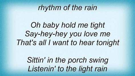 Rockin with the rhythm of the rain lyrics