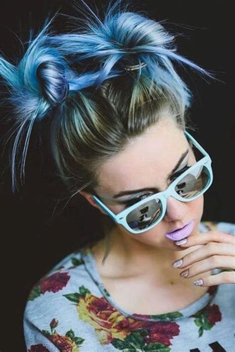 Rocking Space Buns on Short Hair